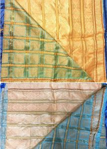 Combo 2 Set Saree Heavy Work With Blouse Kanjeevar