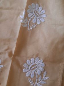 NEW Elegant Peach Chikankari Kurta