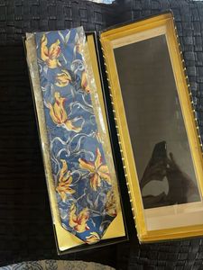 Diwali gift - Silk Tie blue-  brand new