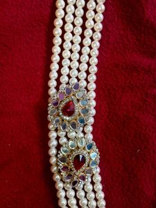 Heavy Pearl Groom Wedding Necklace