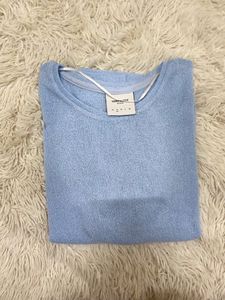 Light Blue Sparkle Knit Top