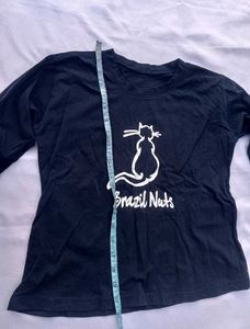 Black Long Sleeve Graphic Tee