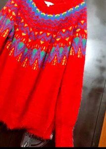 Red 🔴 Sweater For Healthy Girl Or Women 50 Bust