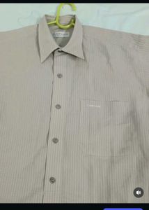 Men's Striped Button-Up Shirt