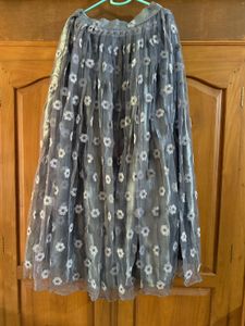 Sheer Floral Maxi Skirt