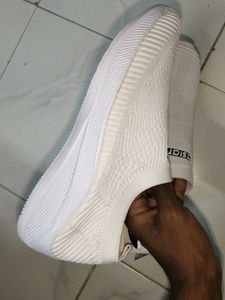 Asian White Slip-On Casual Shoes