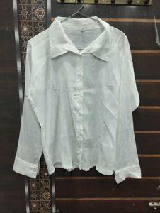 Textured White Shirt