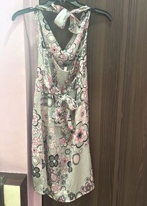 Floral Halter Neck Dress