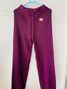 Ribbed Wide-Leg Lounge Pants