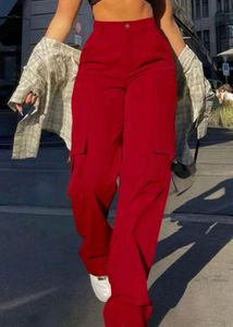 Newme Red Cargo Pants