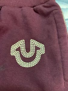True Religion Burgundy Sweatpants