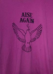 Pink T-Shirt with Dove Graphic
