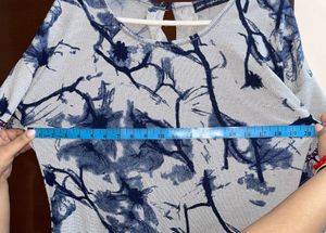 Floral Print Ruffle Sleeve Top