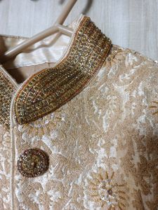 Beige Sherwani