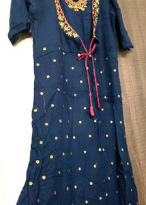 Embroidered Angrakha Style Kurti