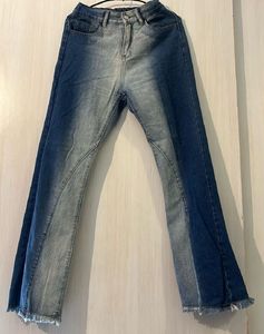 Patchwork Flared Jeans
