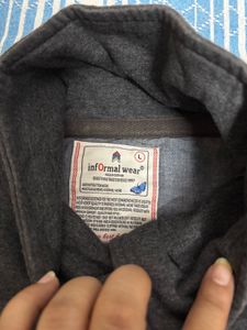 Stylish Gray Button-Up Jacket