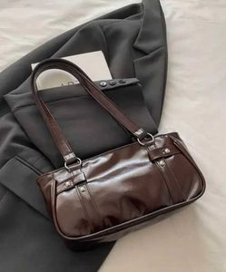 Brown shoulder bag with lace bow🎀👜