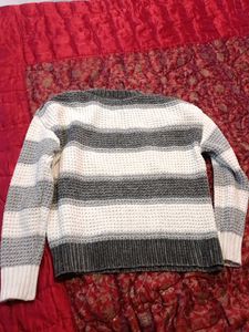 zudio Striped Knit Sweater