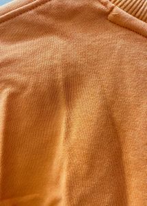 Orange "alluring" Graphic Sweatshirt