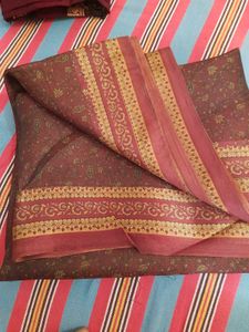 offer only for today!!! Brown Floral Sare