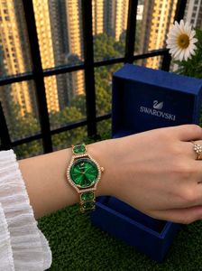 SWAROVSKI SW-GL-01 ELEGANCE WATCH ⌚💚✨*