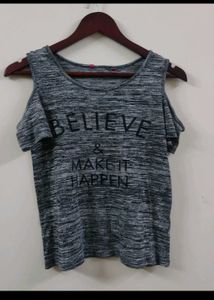 cold shoulder tee