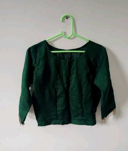 Elegant Emerald Green Blouse