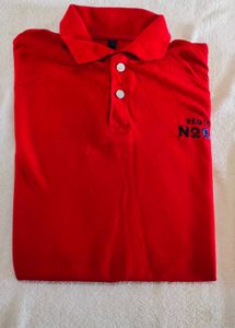 Red polo tshirt for men