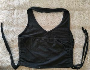 💀Gothic Glam Romwe Skeleton Halter Crop Top💀