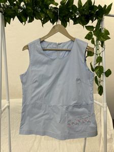 Embroidery  Pockets Top