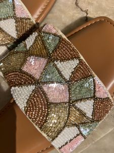 Beaded Slide Sandals
