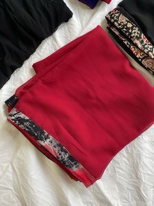 Combo of 4 Georgette and Chiffon Dupattas