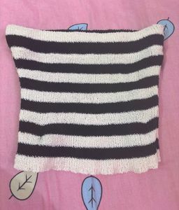 y2k Striped Knit Bandeau Top