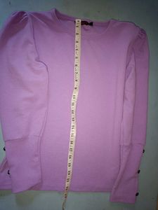 Stylish Lavender Puff Sleeve Top