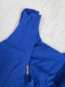 Vibrant Blue Sleeveless Sheath Dress bust 34
