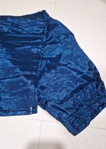 Stylish Blue Printed Kurta Set