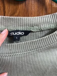 Ribbed Lettuce Hem Top