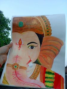 ganesh ji handmade painting 🎨🖌️