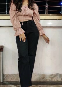 Peach Crop Top