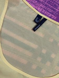 Light Yellow Sleeveless Sheer Top