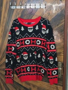 H&M Festive Santa "HO" Christmas Sw