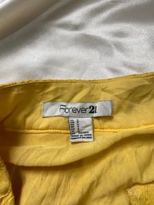 Forever 21 Yellow Mini Skirt