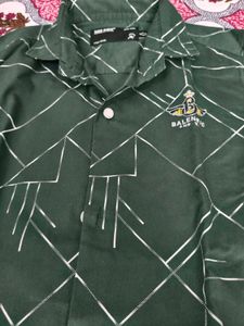Stylish Boys' Printed Green Shirt | 6-8 years