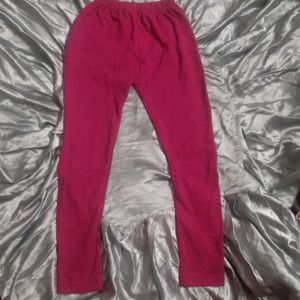 Hot Pink Leggings With Polka Dots(Kids)