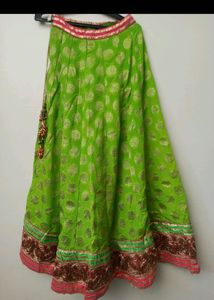 Navratri vibrant green garba outfit