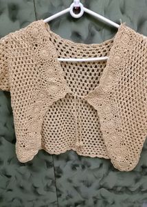 Boho Crochet Shrug