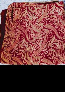 Elegant Red &amp; Gol satin silk saree
