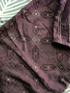 brown saree