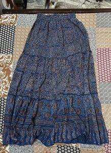 Taavi Bohemian Print Tiered Maxi Skirt